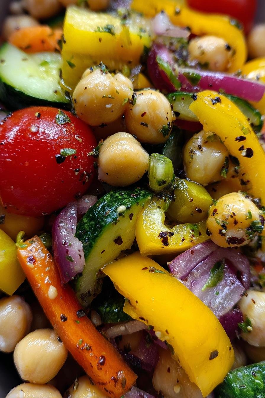 Chickpea & Veggie Power Salad Lunch Box