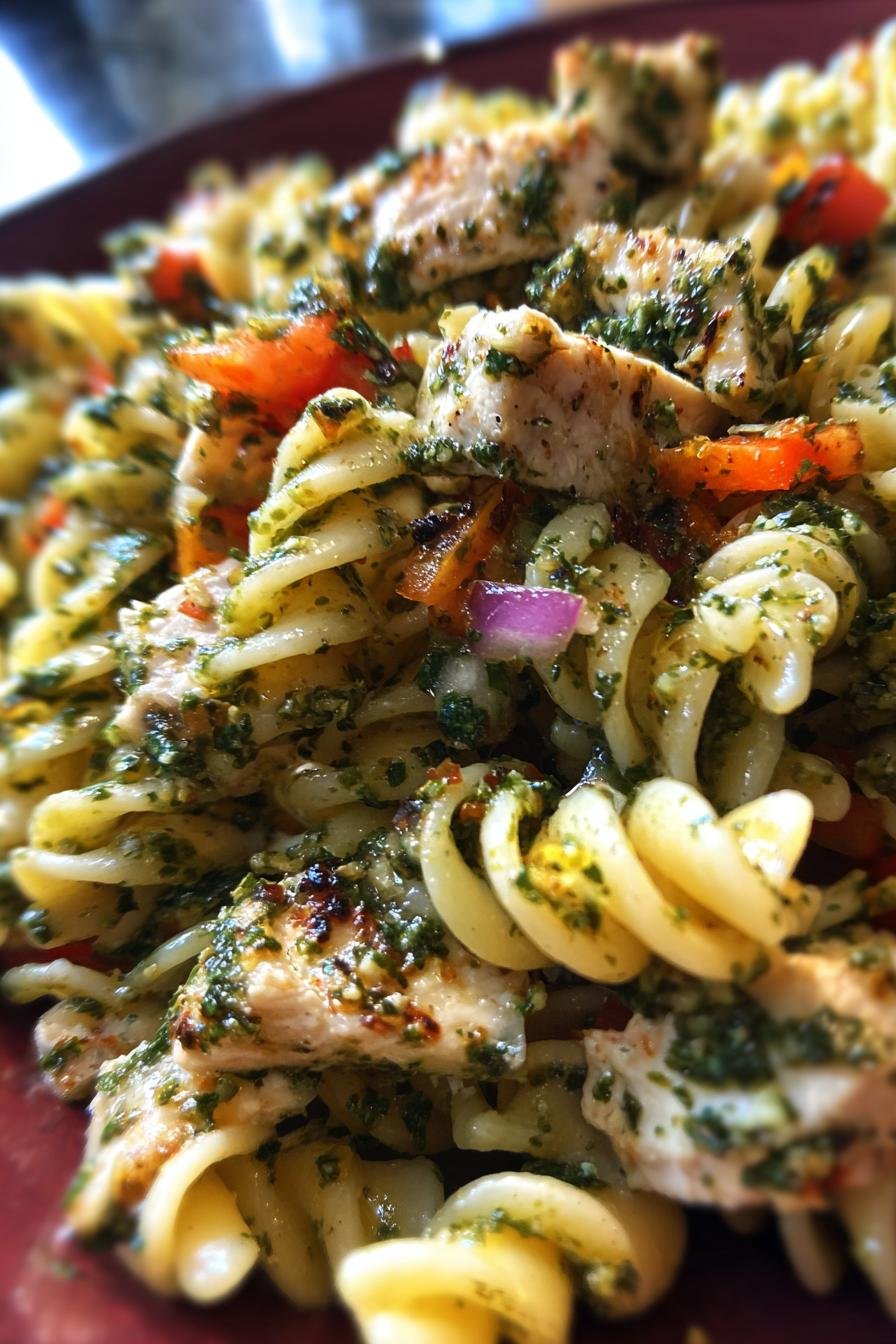 Pesto Chicken Pasta Salad Lunch Box