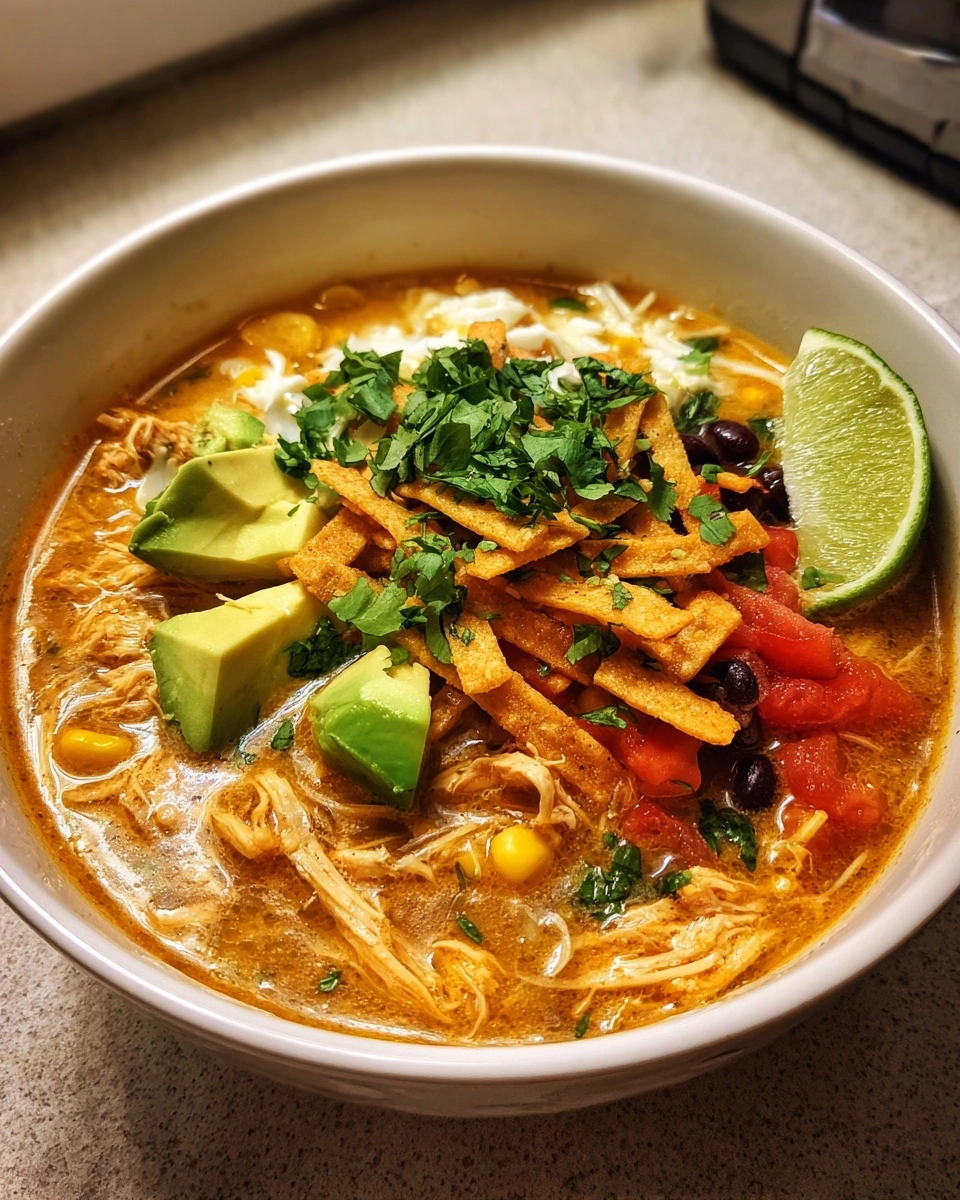creamy chicken tortilla soup