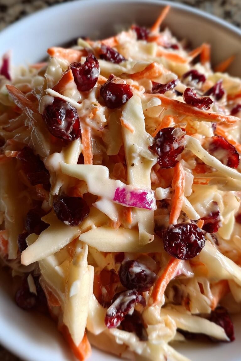 Apple Cranberry Coleslaw