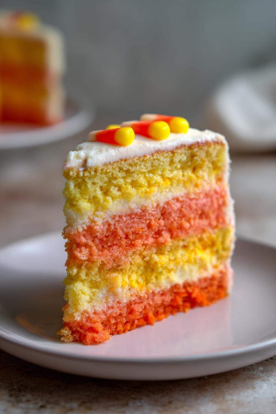 Candy corn cake