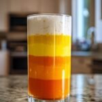 Candy corn layered juice