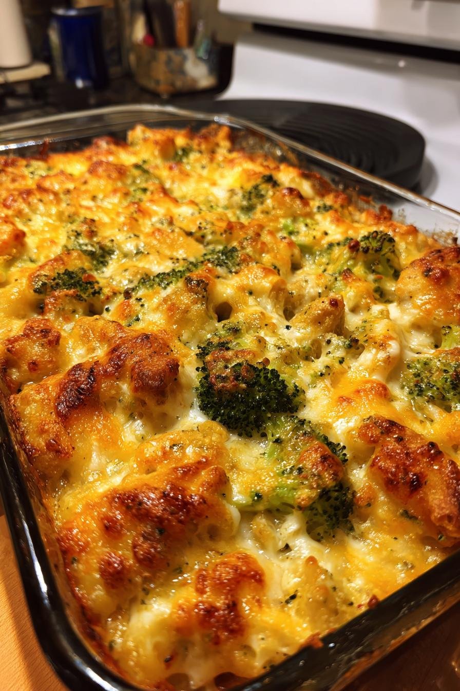 Chicken, Broccoli, and Cheddar Casserole