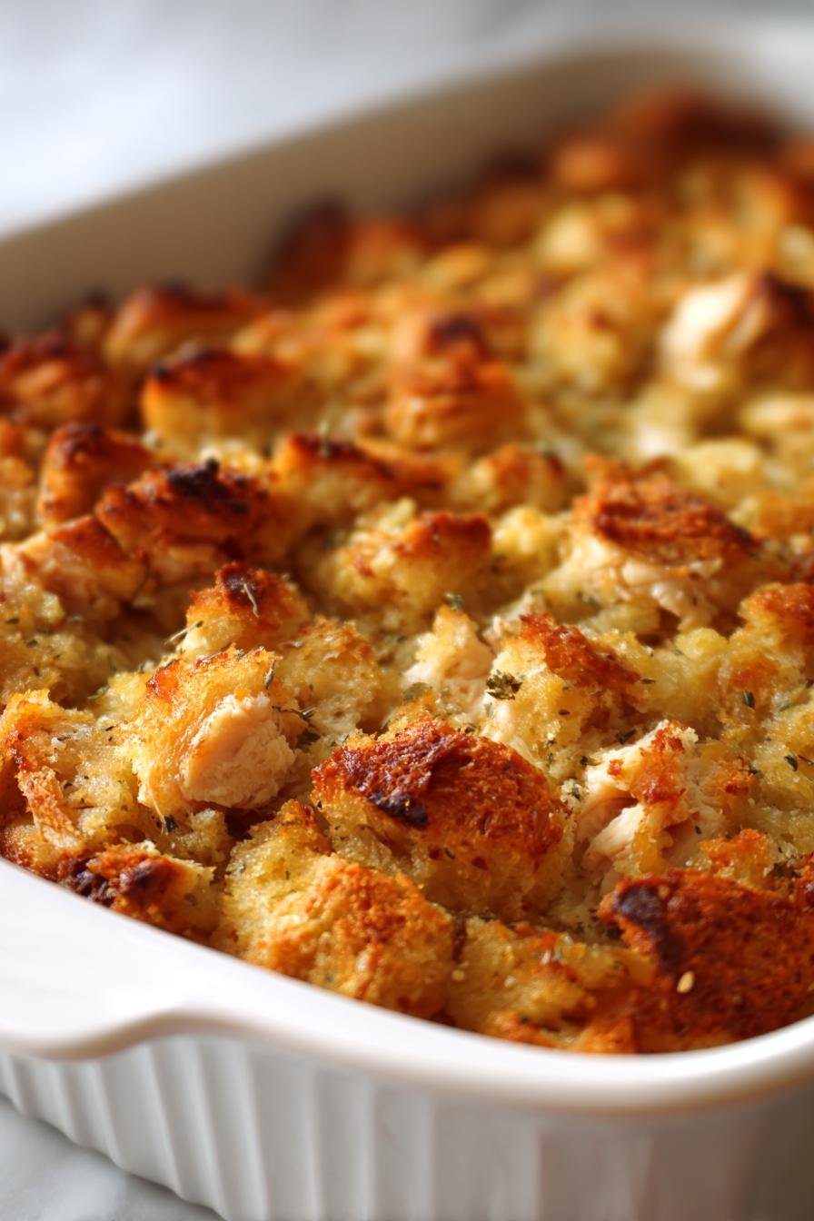 Chicken and Stuffing Casserole