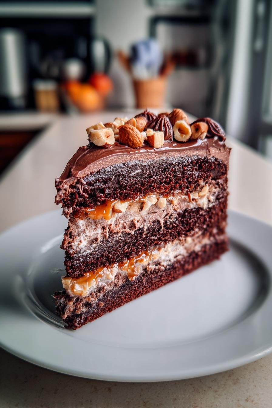 Chocolate Hazelnut Cream Cake