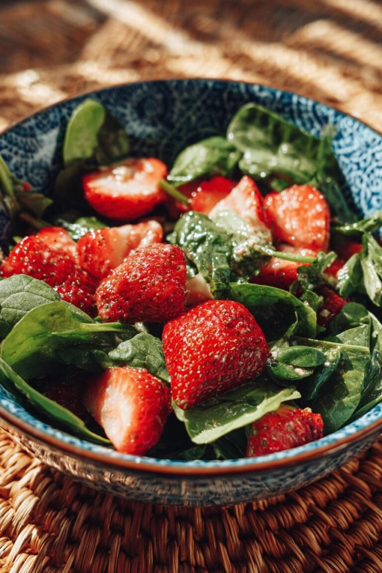 Easy Spinach Strawberry Salad