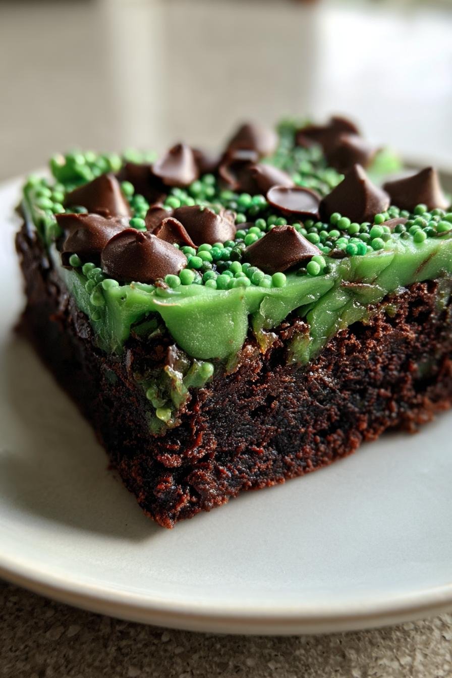 Frankenstein brownies