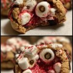 Ghoulish marshmallow cookies