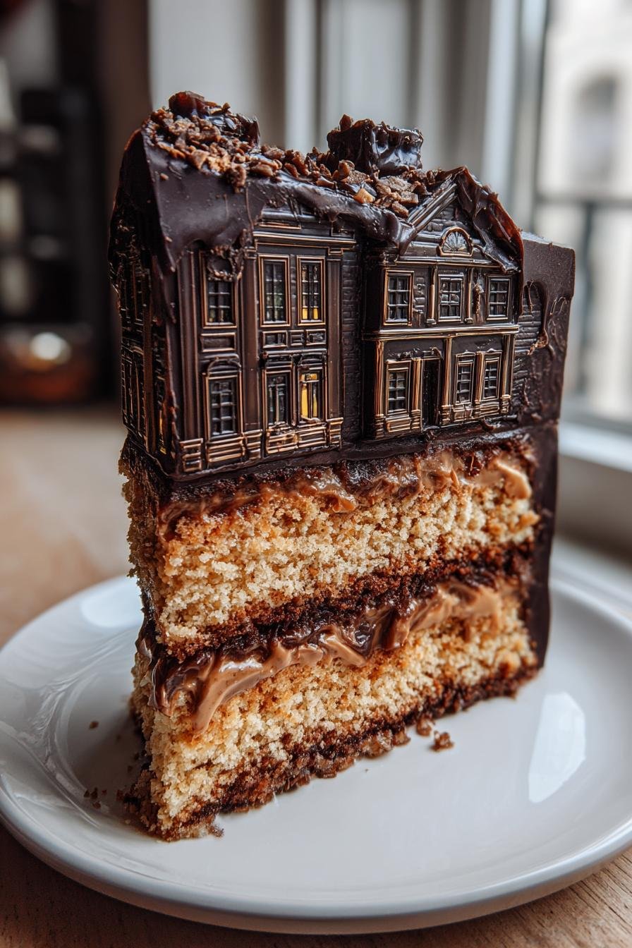 Haunted house cake