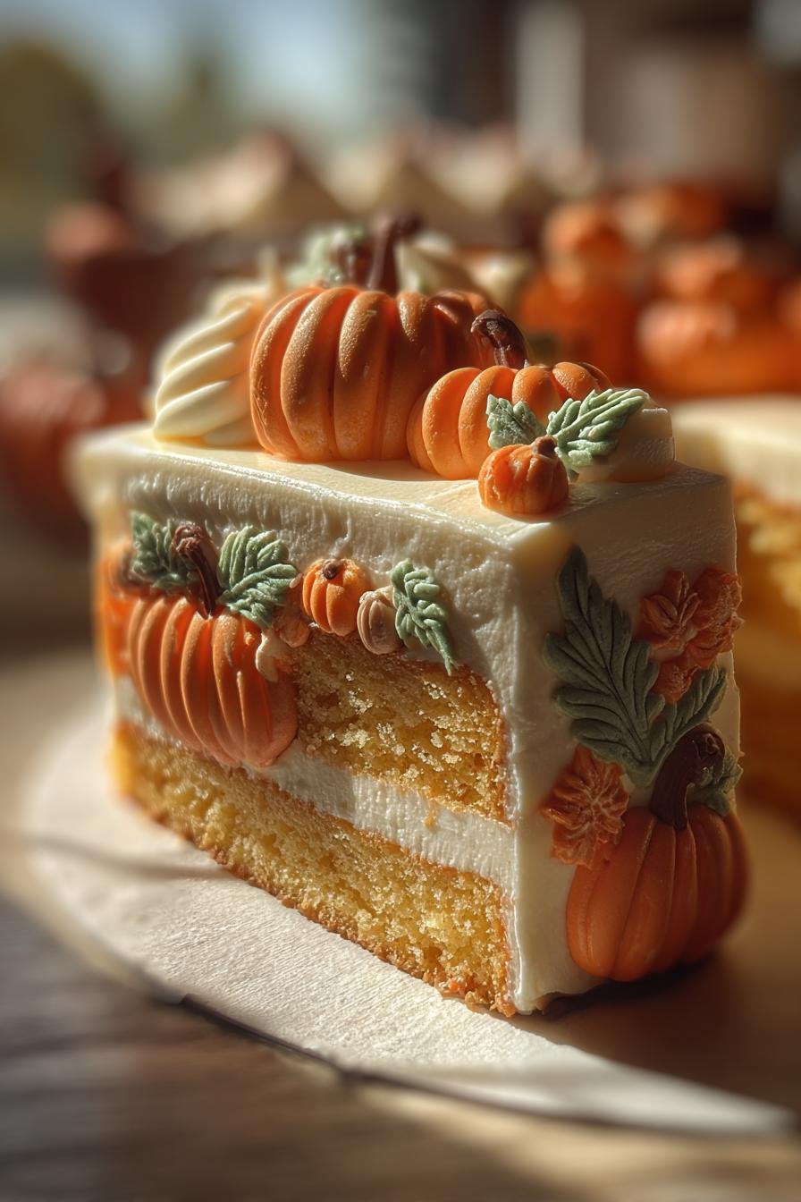 Haunted pumpkin patch cake