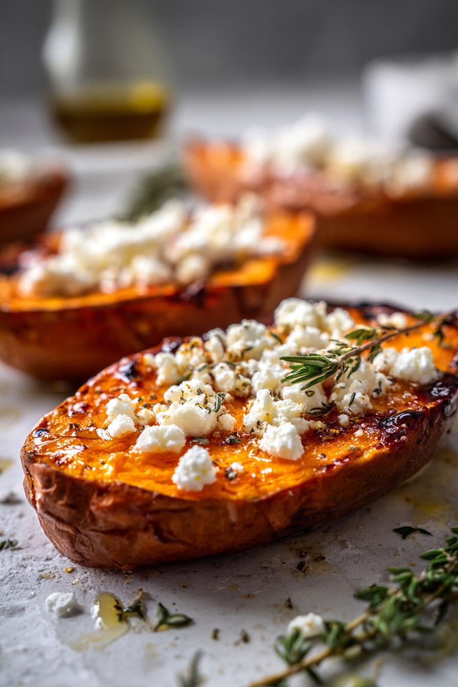 Honey Feta Sweet Potato