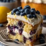 Lemon Blueberry Cream Cake