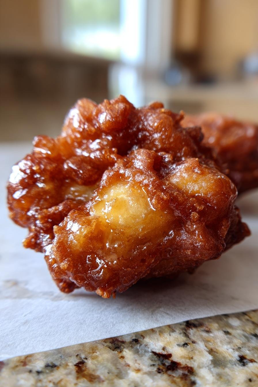 Maple Bourbon Apple Fritters