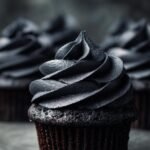 Midnight black velvet cupcakes
