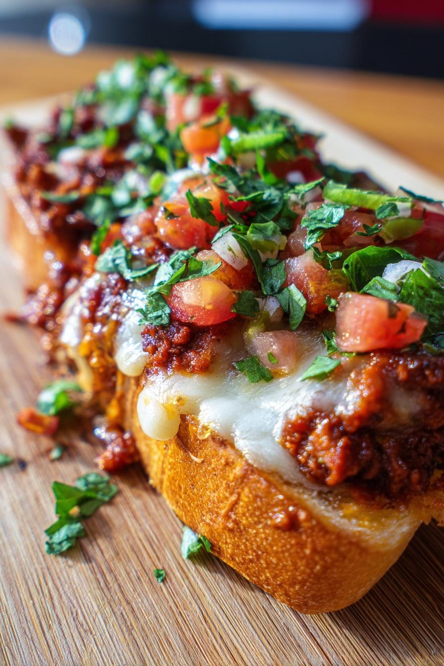Molletes con Chorizo
