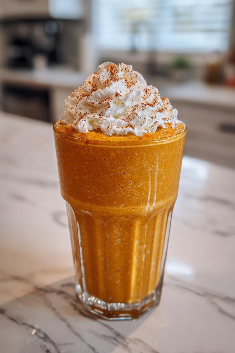Pumpkin spice smoothie juice