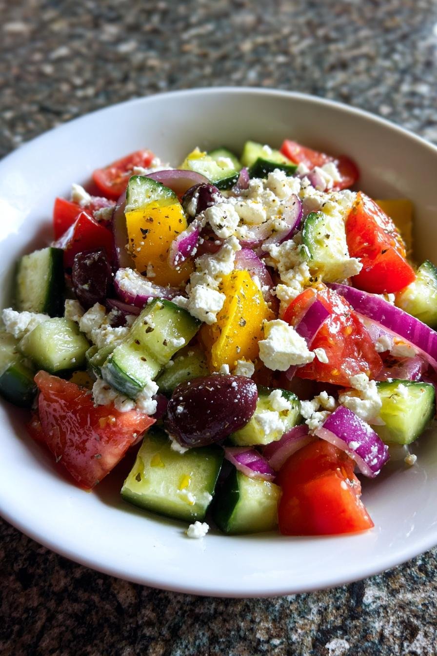 Quick Greek Salad with Feta