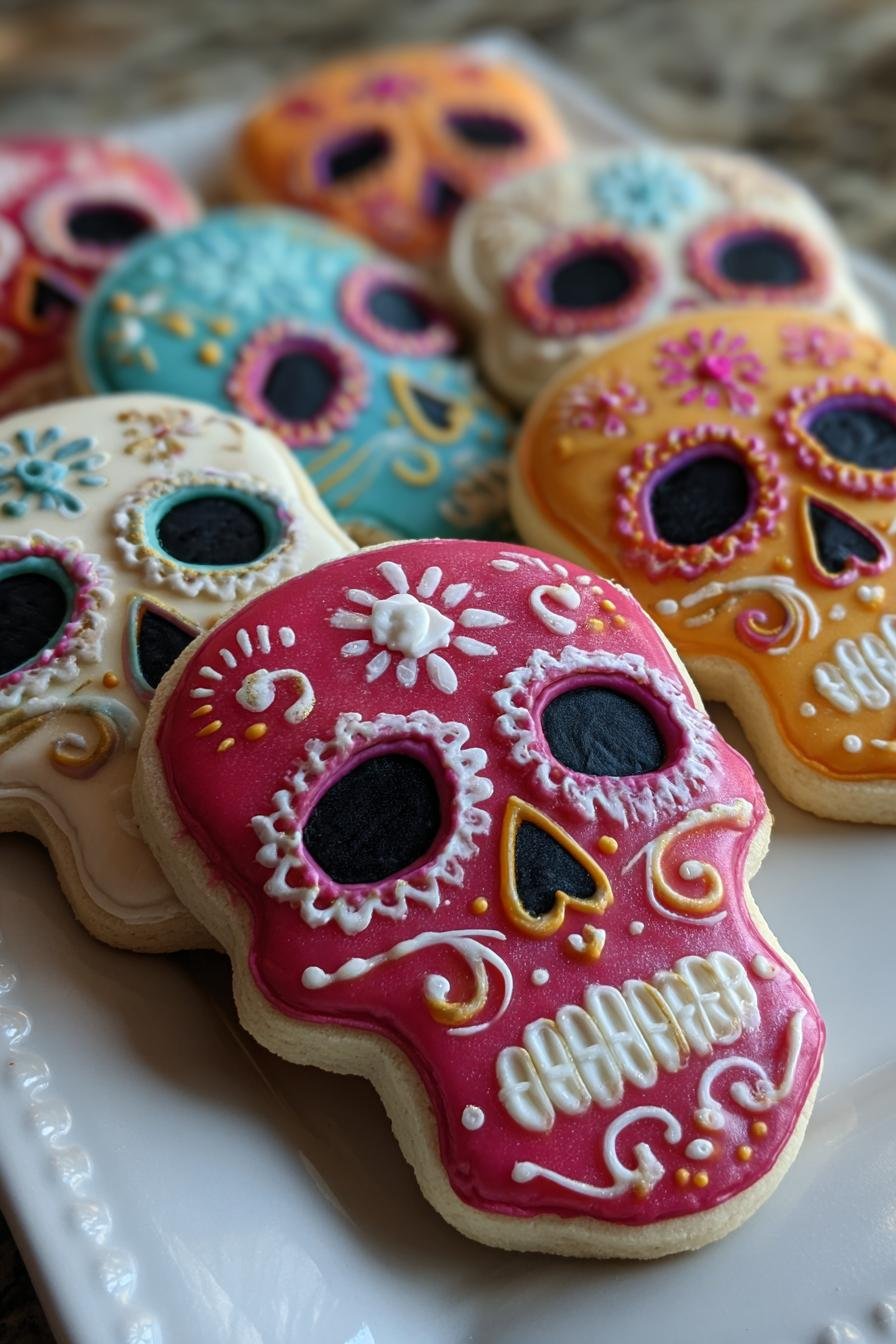 Skull sugar cookies