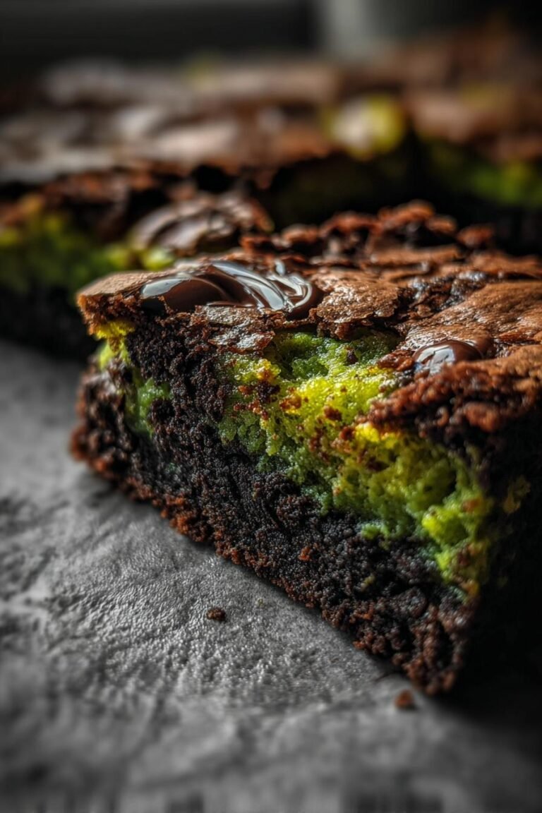 Swamp monster cookie bars