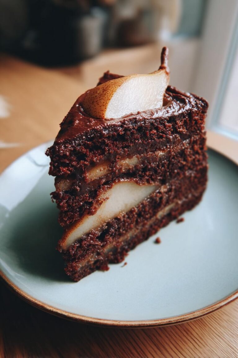 chocolate pear cake