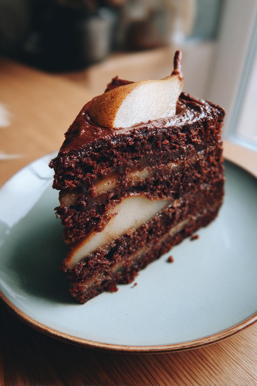 chocolate pear cake