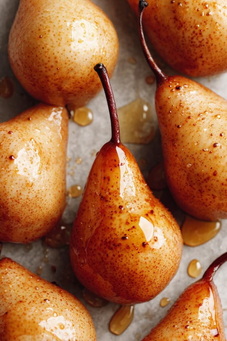 roasted pears with honey