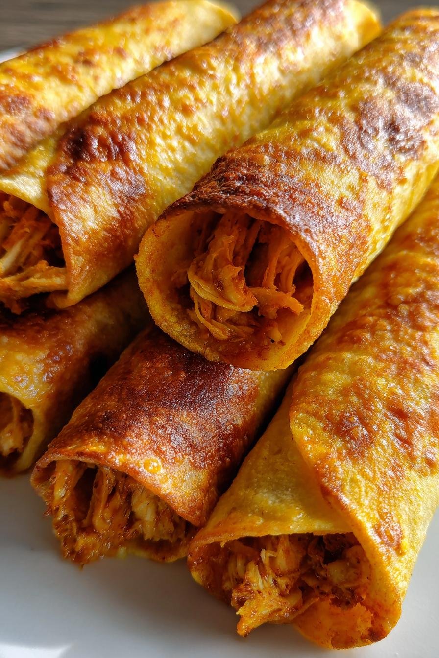 Air Fryer Chicken Taquitos