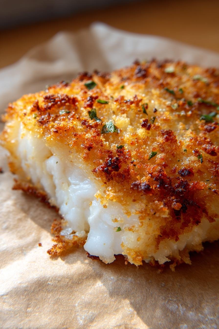 Air fryer panko crusted cod