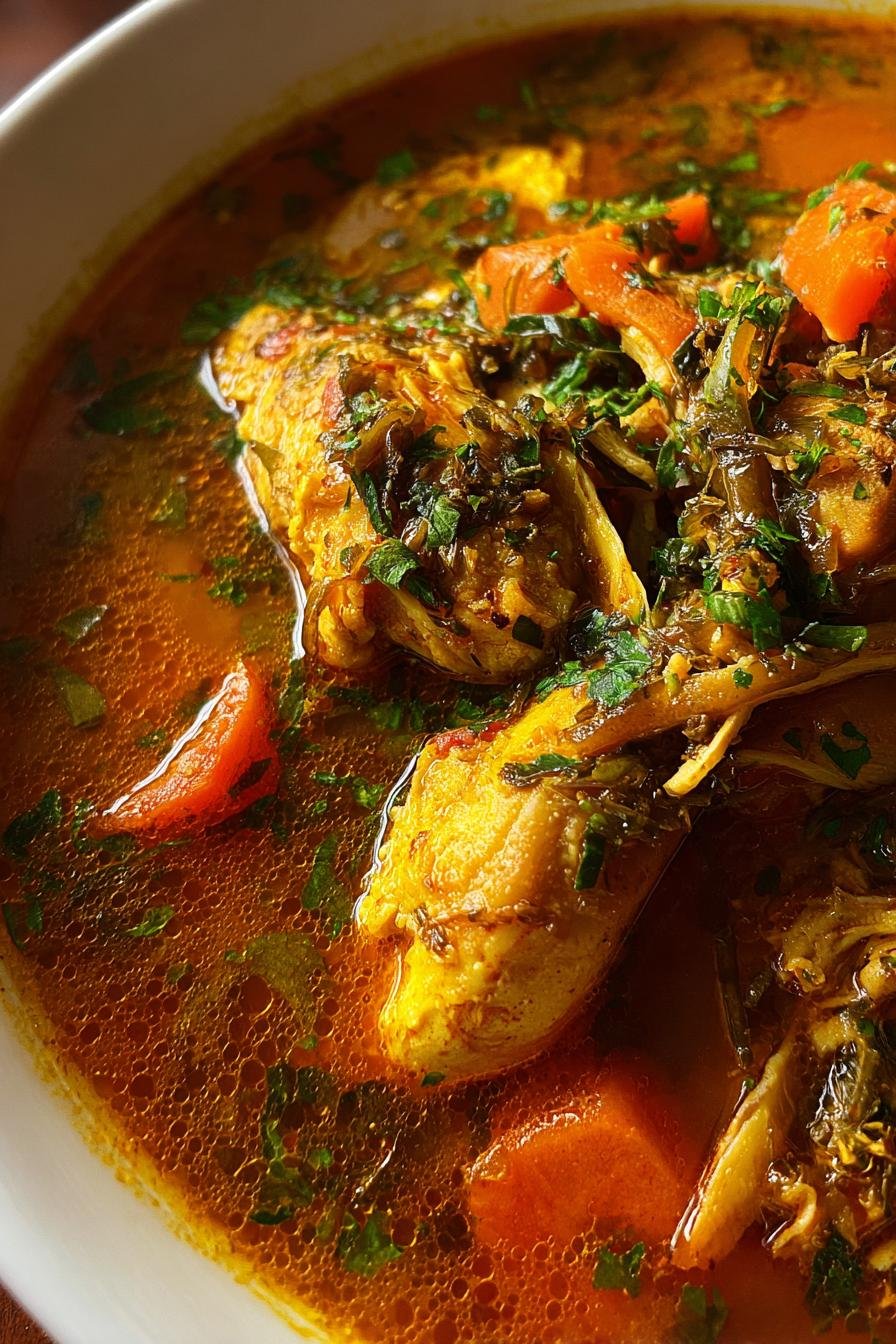 Anti inflammatory turmeric chicken soup