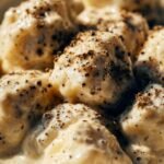 Black Truffle Gnocchi with Parmesan Cream