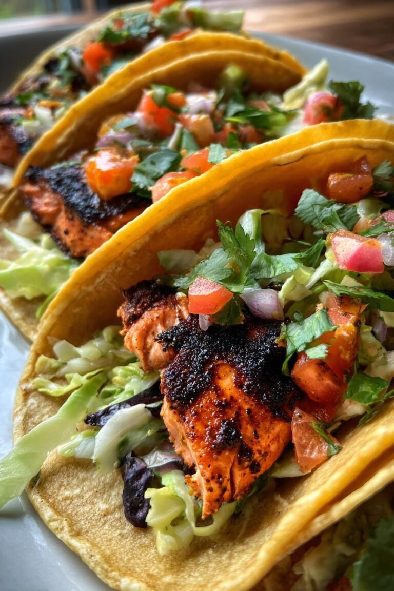 Blackened Salmon Tacos