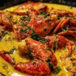 Butter Poached Lobster with Saffron Cream