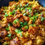Cajun chicken and cauliflower rice skillet