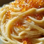 Caviar Pasta with White Wine Cream Sauce