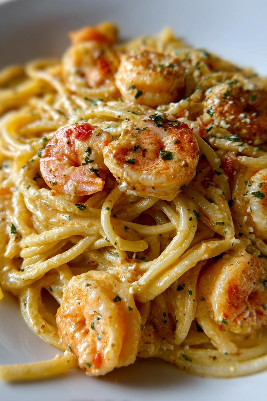 Creamy Cajun Shrimp Pasta