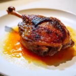 Crispy Duck Confit with Orange Reduction
