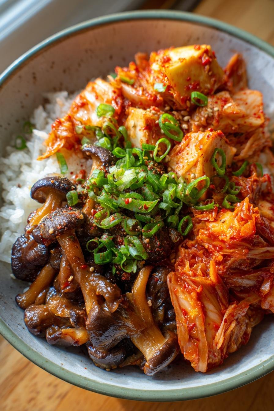 Fermented Kimchi Shiitake Bowl