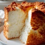 Fluffy angel food cake