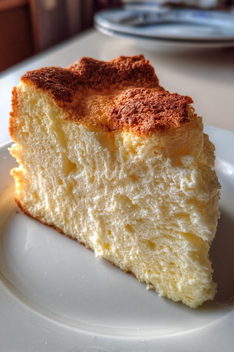 Fluffy cloud cheesecake