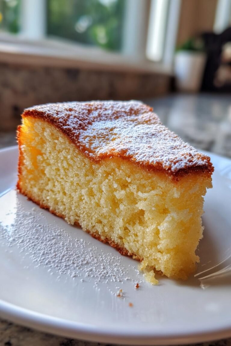 Fluffy lemon ricotta cake