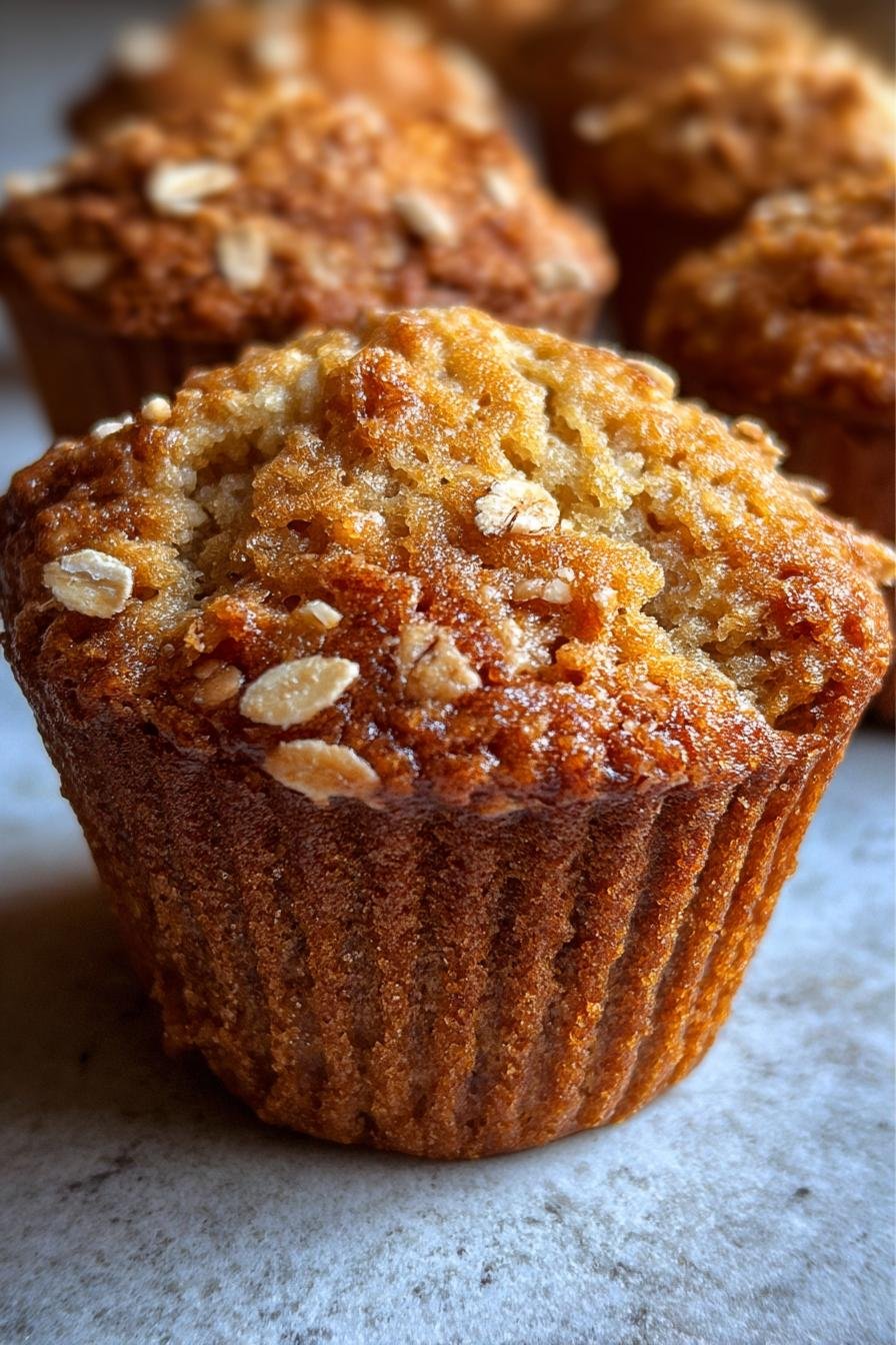 Fluffy oat muffins