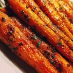 Honey miso roasted carrots