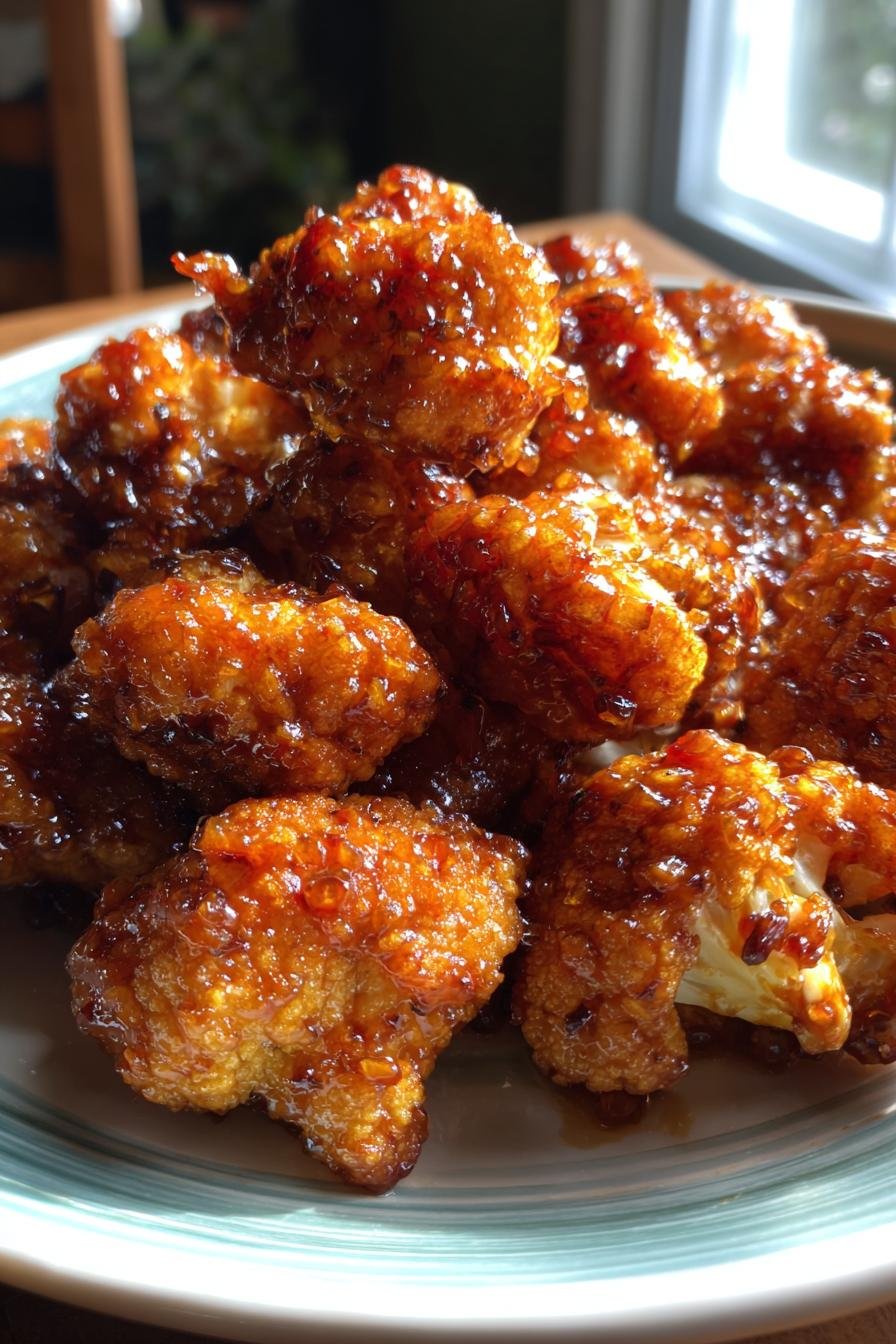 Hot Honey Fried Cauliflower