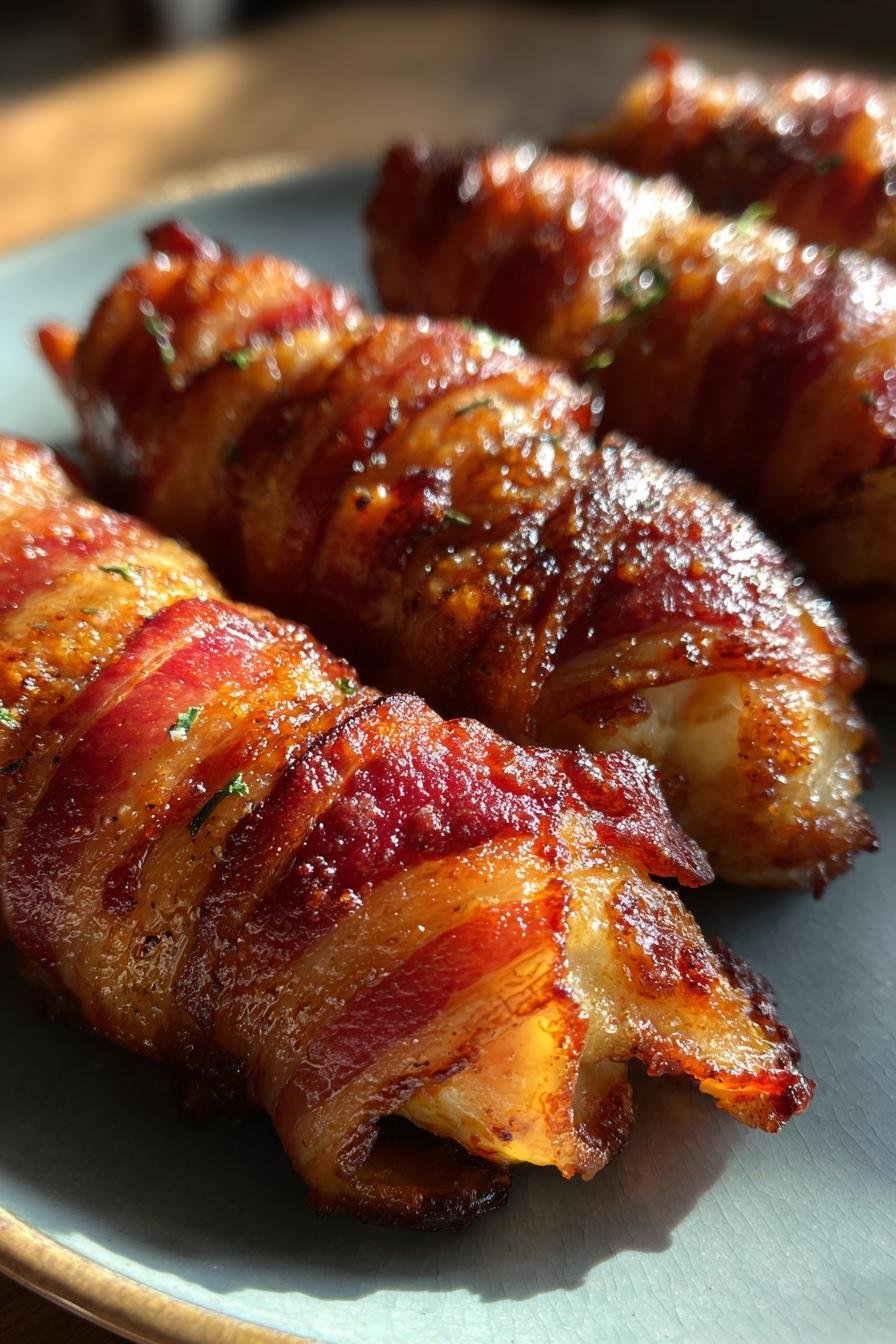 Keto Bacon Wrapped Chicken