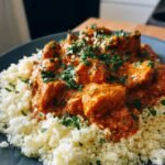 Keto Butter Chicken with Cauliflower Rice