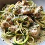 Keto Chicken Alfredo with Zucchini Noodles