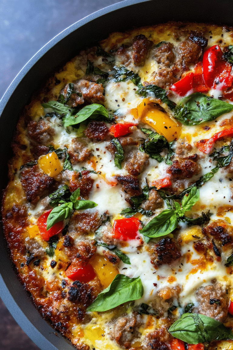 Keto Pizza Bowl Recipe