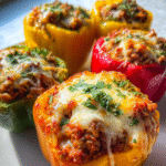 Keto Stuffed Peppers Ground Beef