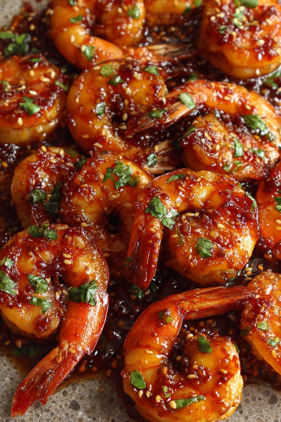 Korean Sweet Soy Garlic Shrimp
