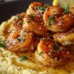 Lemon Garlic Shrimp with Cauliflower Mash